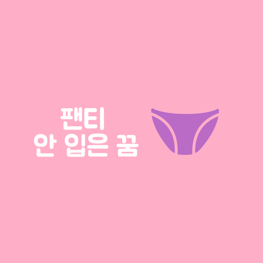 팬티 안 입은 꿈 노팬티 속옷 안 입은 꿈