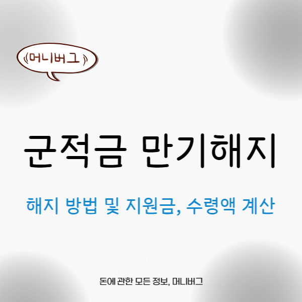 군적금 만기해지