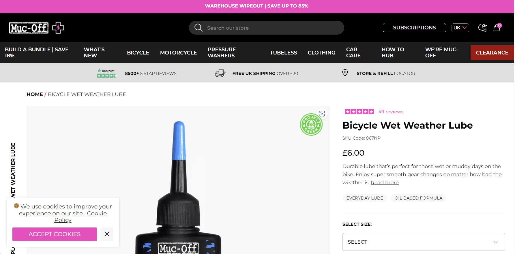 Muc-Off Wet Lube