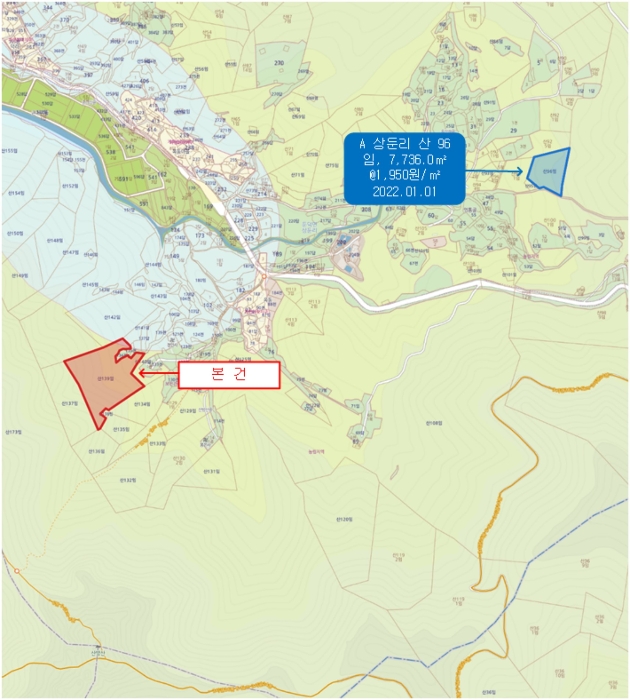 통영지원2022타경22274 상세위치도