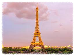 에펠탑과 노을
