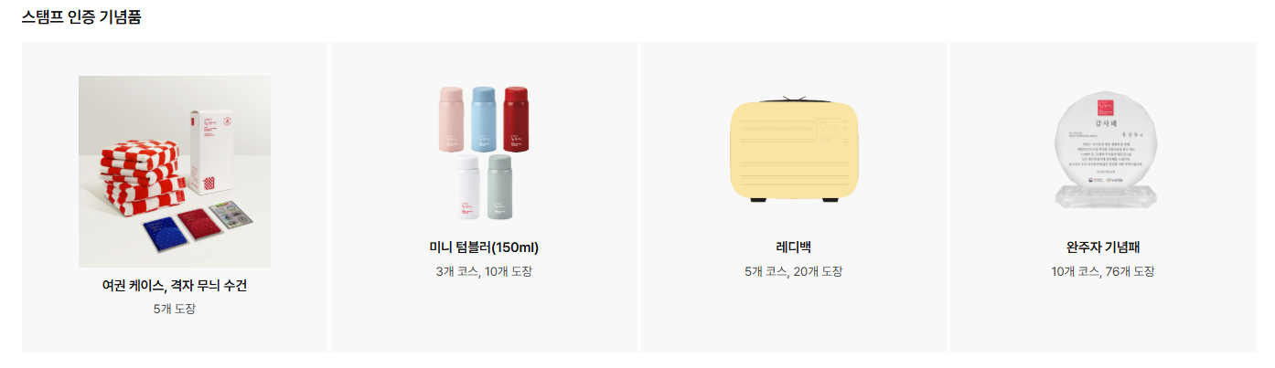 국가유산 완주 인증 기념품
