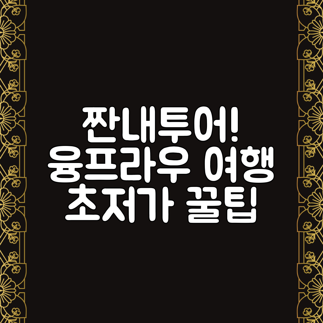 짠내투어! 융프라우 여행 초저가 꿀팁