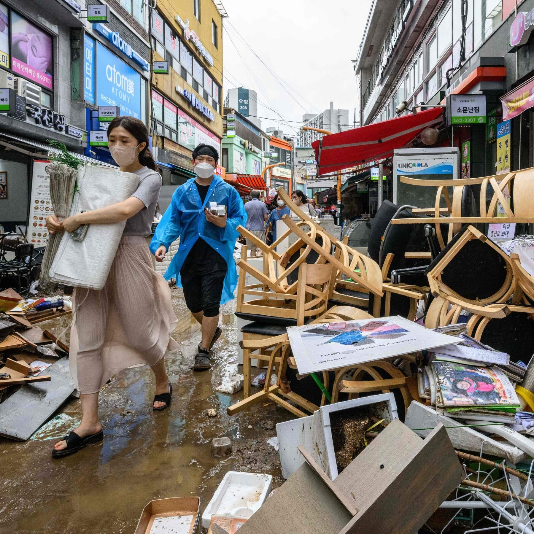 record heavy rain in Korea 2