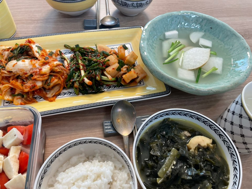 김치와 함께 하는 저녁