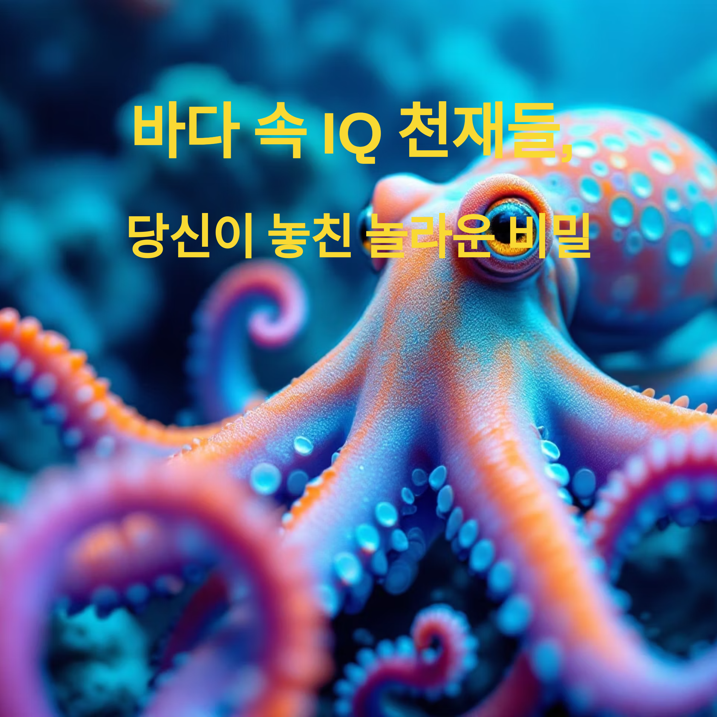문어의 문제 해결 능력을 보여주는 장면