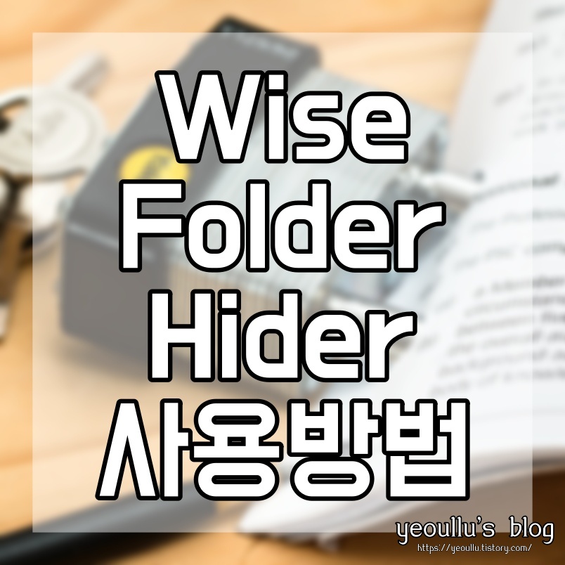  wise folder hider 파일 및 폴더 간편 암호 설정