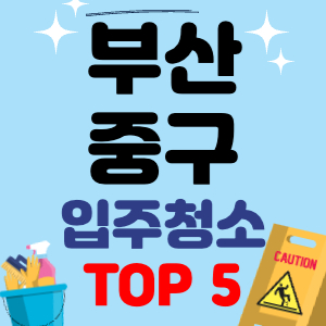 부산 중구 입주청소 이사청소 원룸청소 전문 후기 업체 추천 견적 비용 가격 비교 TOP 5