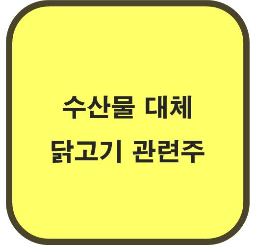 수산물 대체 닭고기 관련주