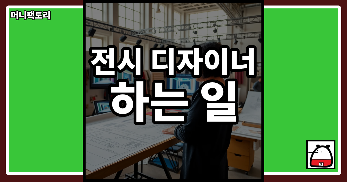 전시디자이너하는일