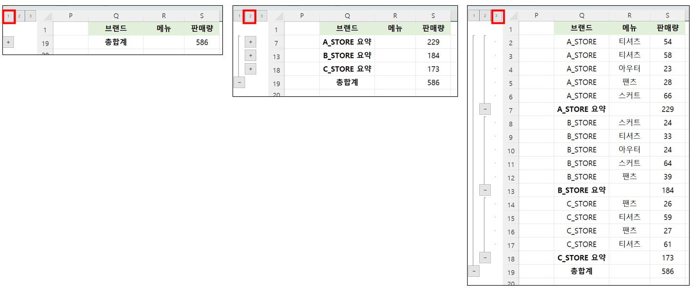 데이터-부분합-결과