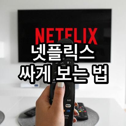 넷플릭스-싸게보는법