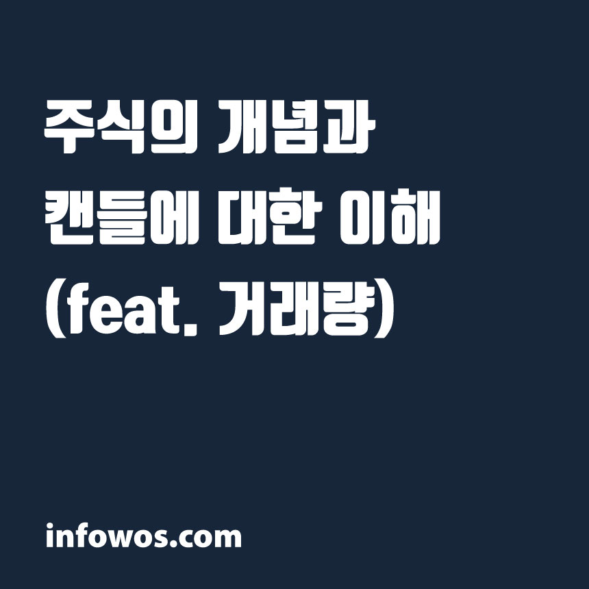  주식의 개념과 캔들에 대한 이해 (feat. 거래량)