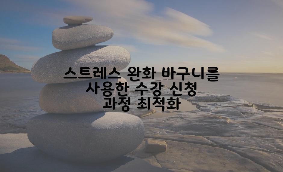 스트레스 완화 바구니를 사용한 수강 신청 과정 최적화