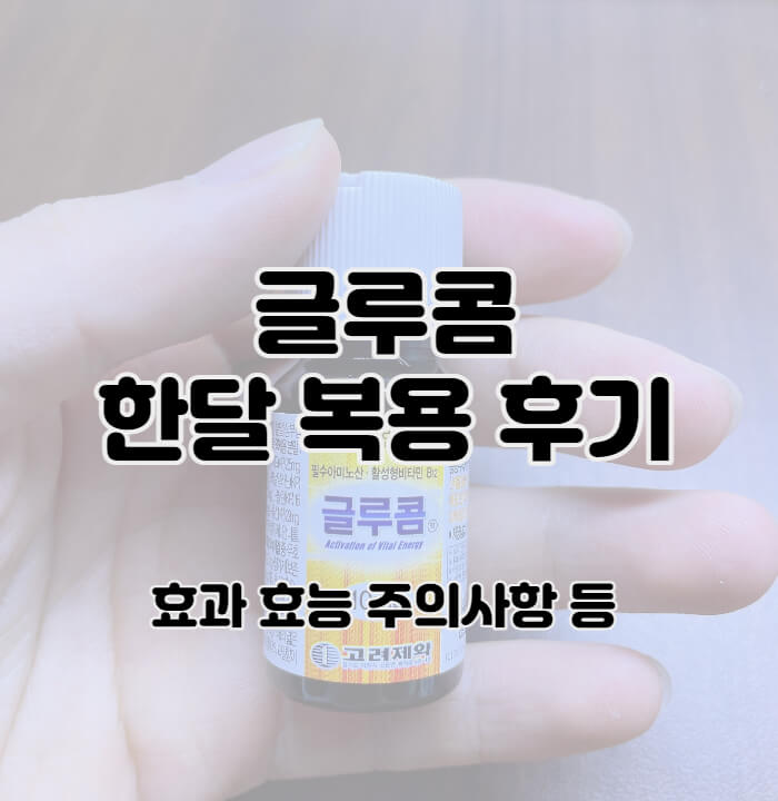  글루콤, 후기, 효과, 효능, 가격, 주의 사항, 복용 방법 등 안내