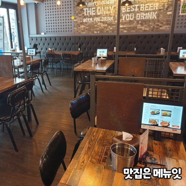 설맥 종로낙원점 술집 태블릿메뉴판 메뉴잇 설치 사례