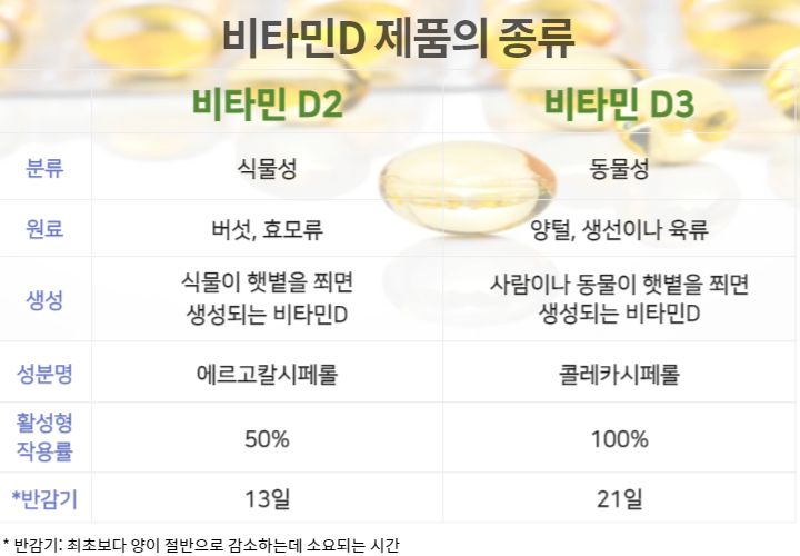 비타민 D의 이점: D2와 비타민 D3 중 어느 것이 더 낫습니까? 3