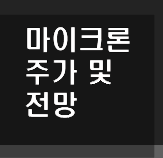  마이크론 주가