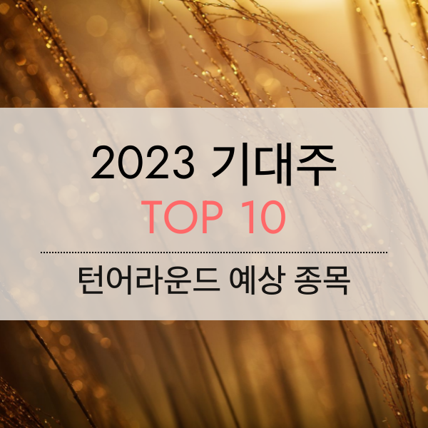 [기대주] 2023년 턴어라운드 예상 종목 TOP 10