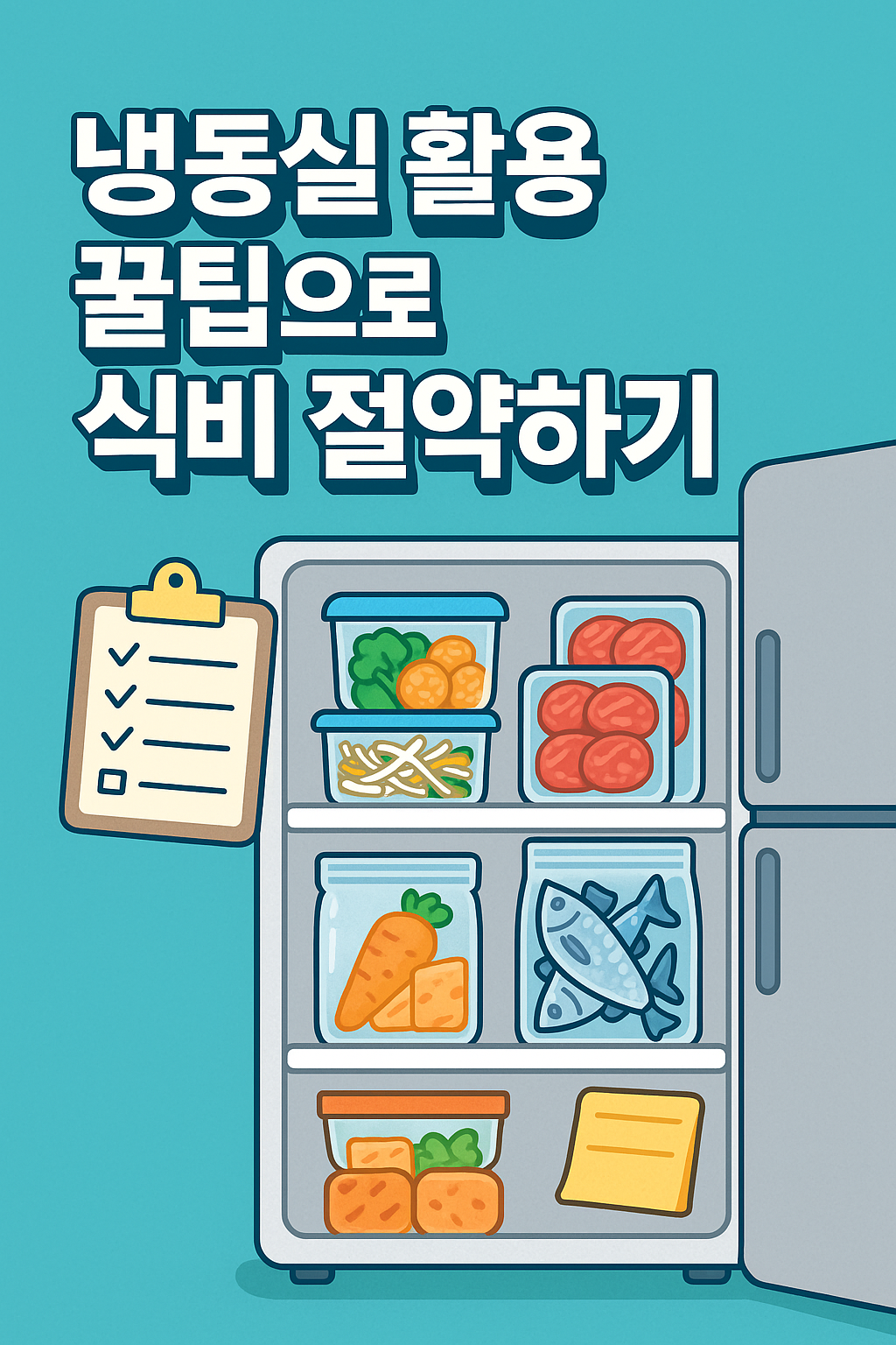 냉동실 활용 꿀팁으로 식비 절약하기