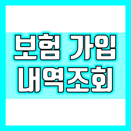  보험가입내역조회, 여기저기 흩어진 내가 가입한 보험 몇 개 얼마?