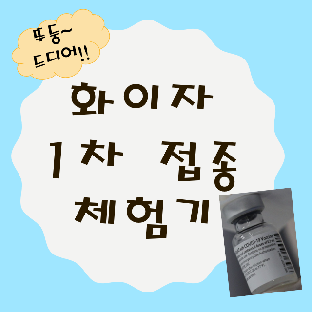  18세~49세 백신접종_화이자 1차 접종 후기