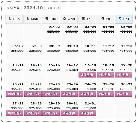 스톤비치CC 예약: 1박 2일 골프 패키지 가격, 날씨 (10월 17일)