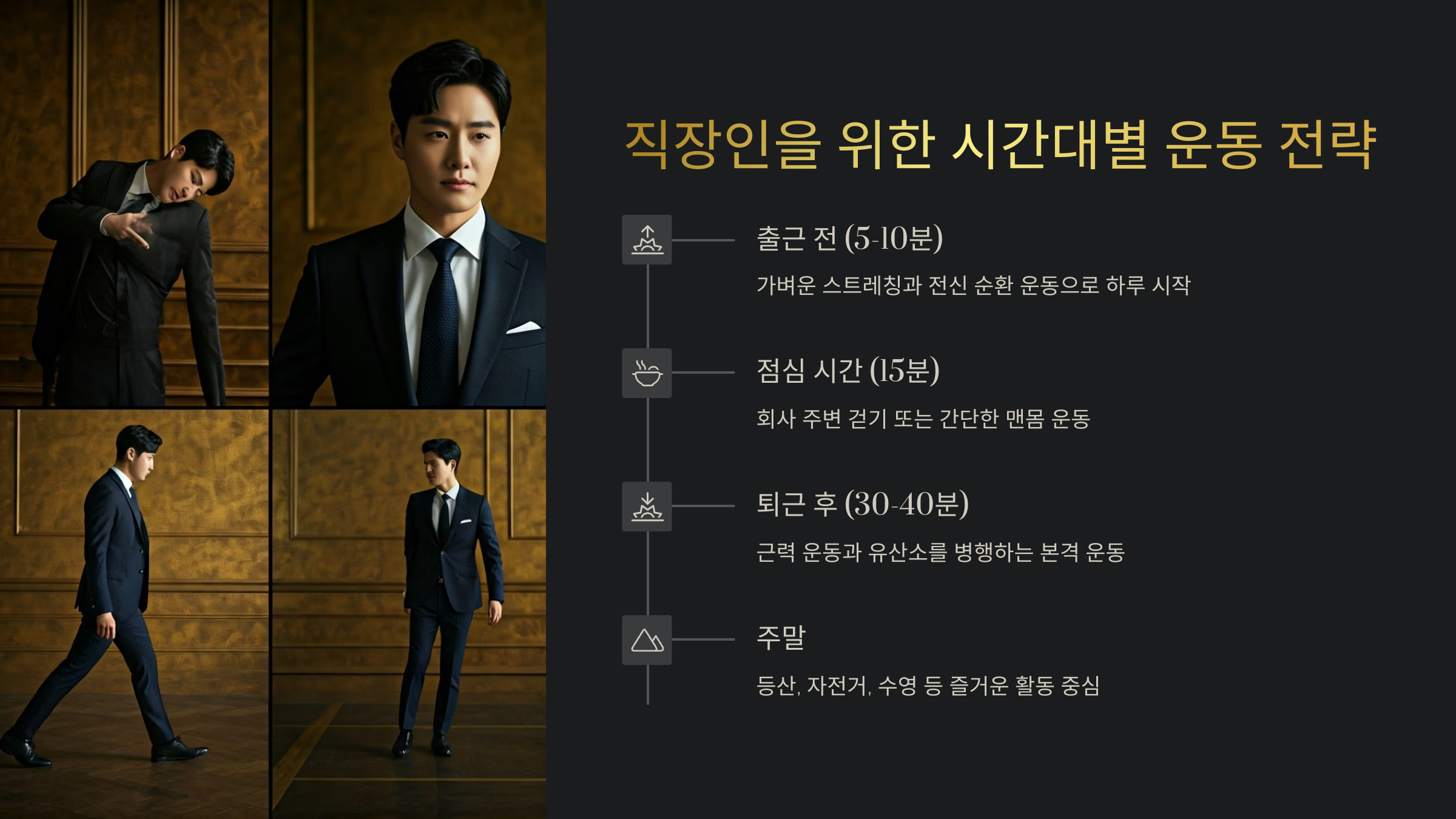 직장인을 위한 시간대별 운동 전략