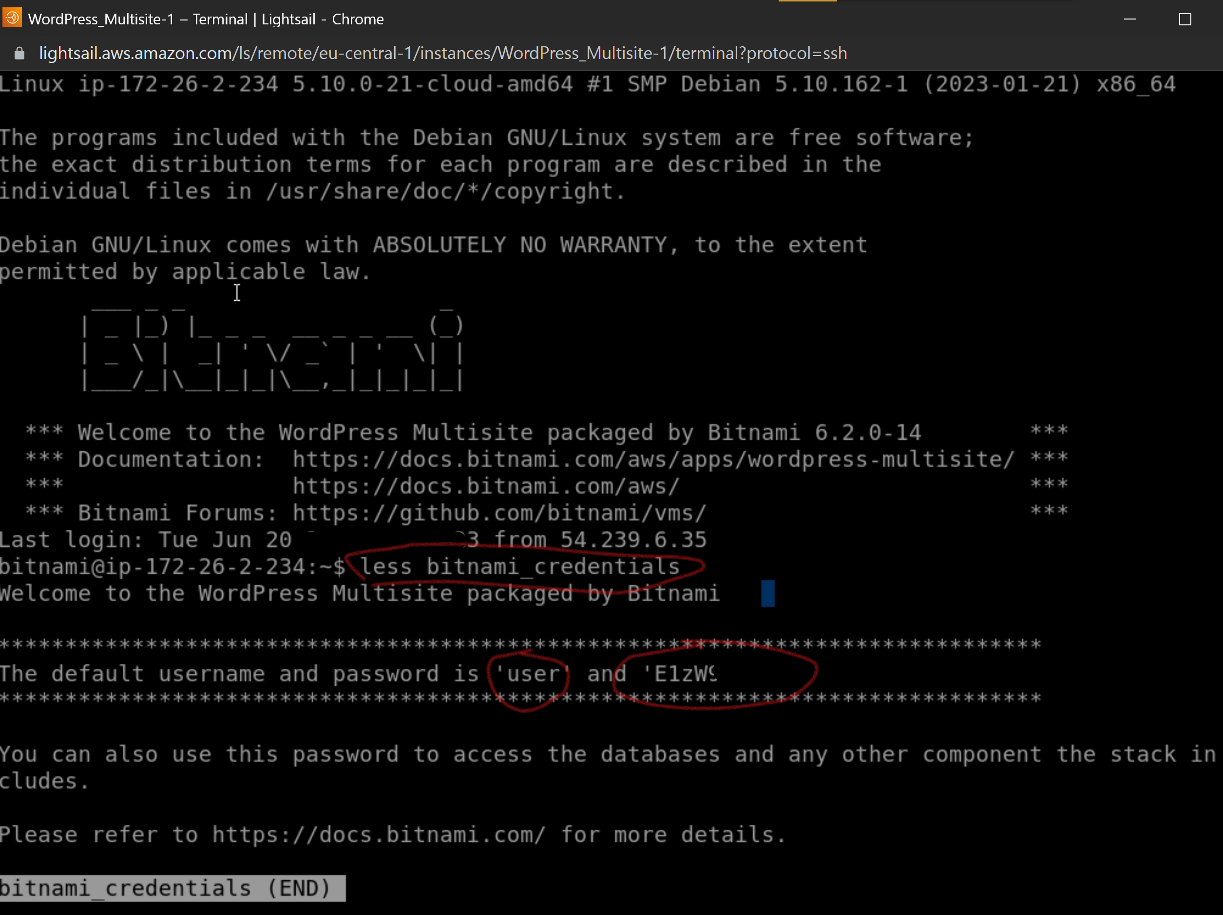 lightsail ssh lightsail ssh