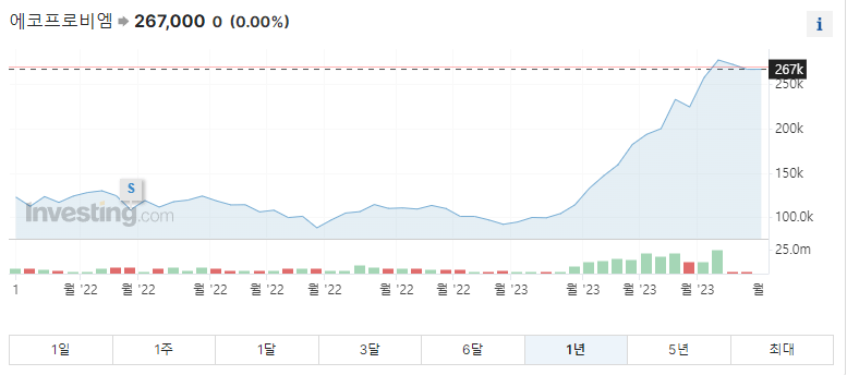 에코프로비엠 주가그래프1