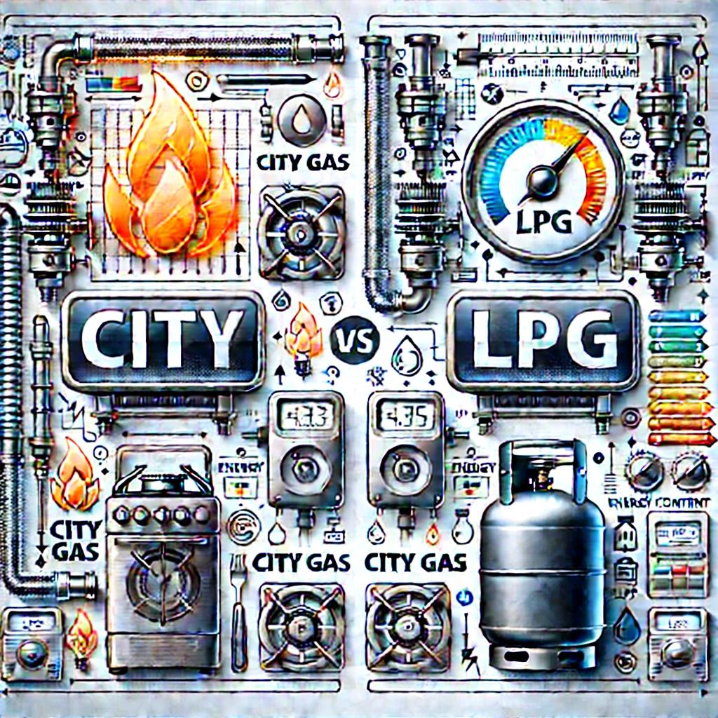 도시가스 lpg 열량비교