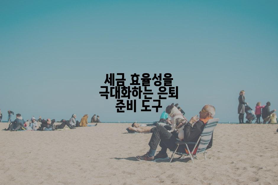 세금 효율성을 극대화하는 은퇴 준비 도구