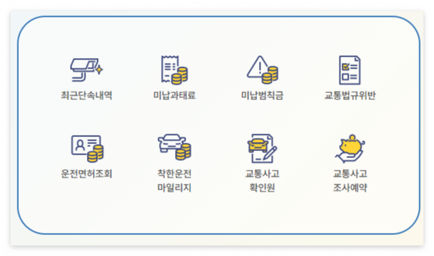 경찰청교통민원24 홈페이지 사진