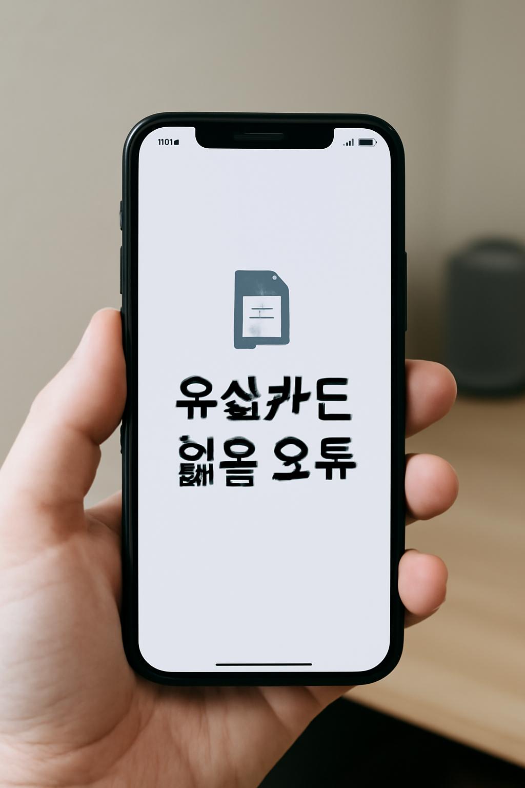 유심카드 없음 오류