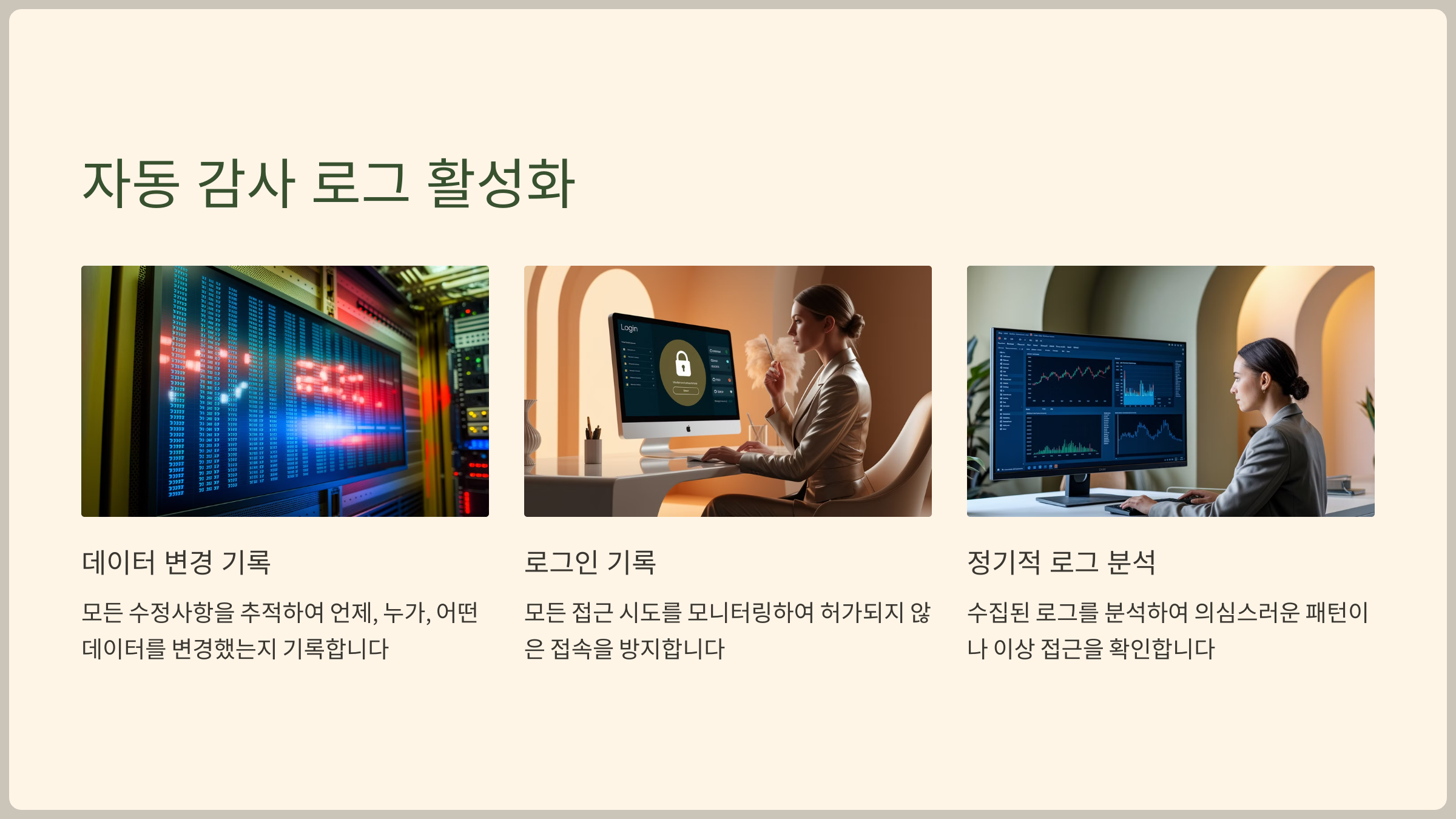 자동 감사 로그 활성화