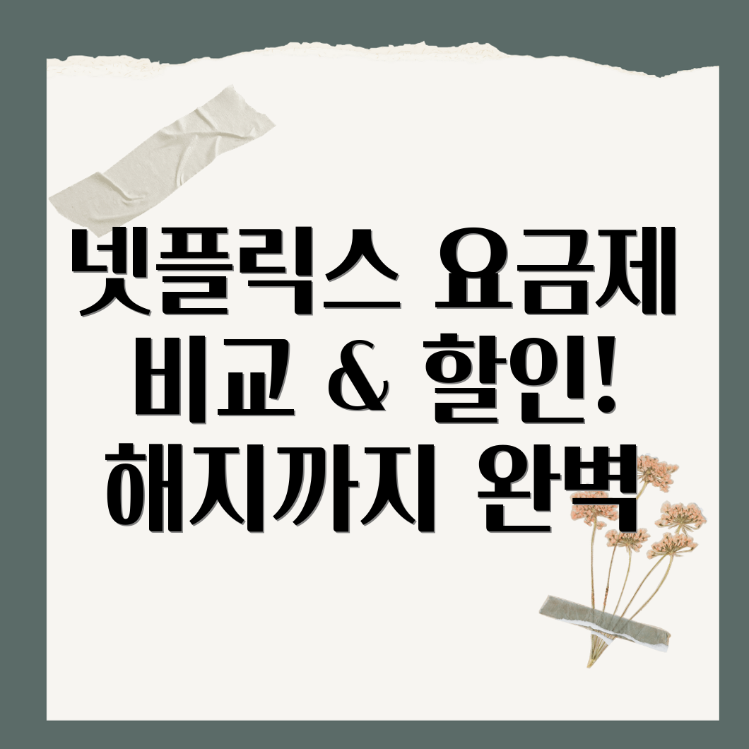 넷플릭스 요금제