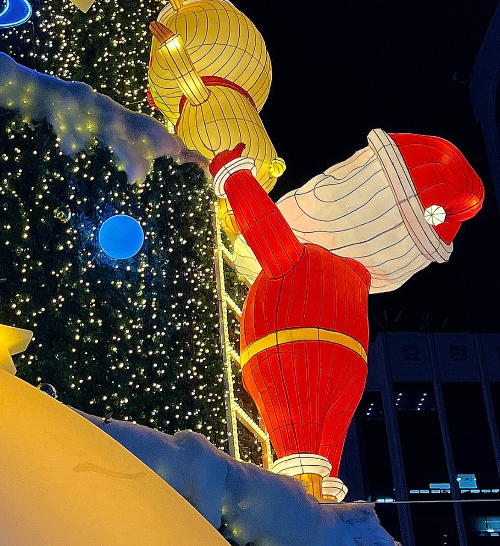 빛초롱축제-조형물-산타