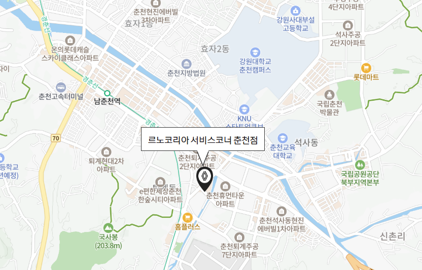 춘천점 지도사진