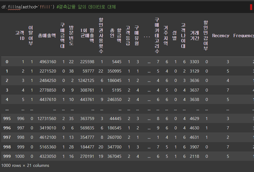 파이썬 - 결측값 14