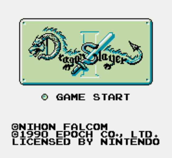  GB - Dragon Slayer I (게임보이 / ゲームボーイ 게임 롬파일 다운로드)