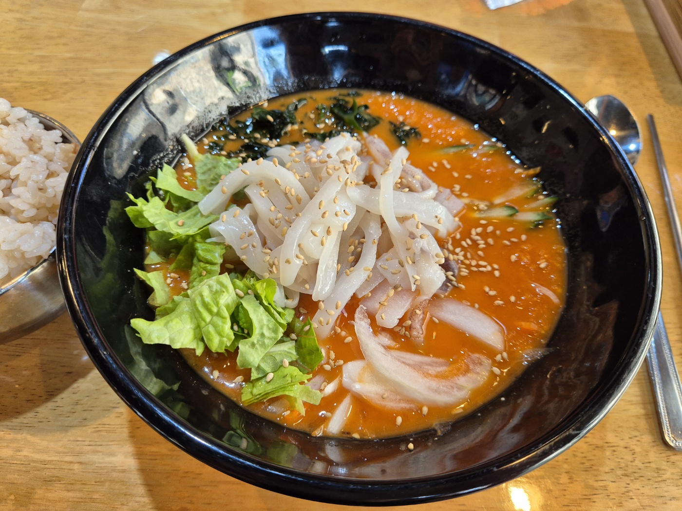 우도바당 한치물회
