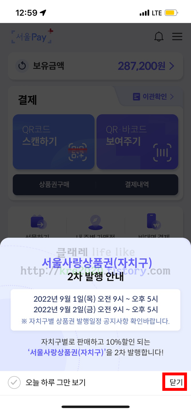  2022 9월 서울사랑상품권(자치구) 구매후기 #3 (feat. 서울Pay+)