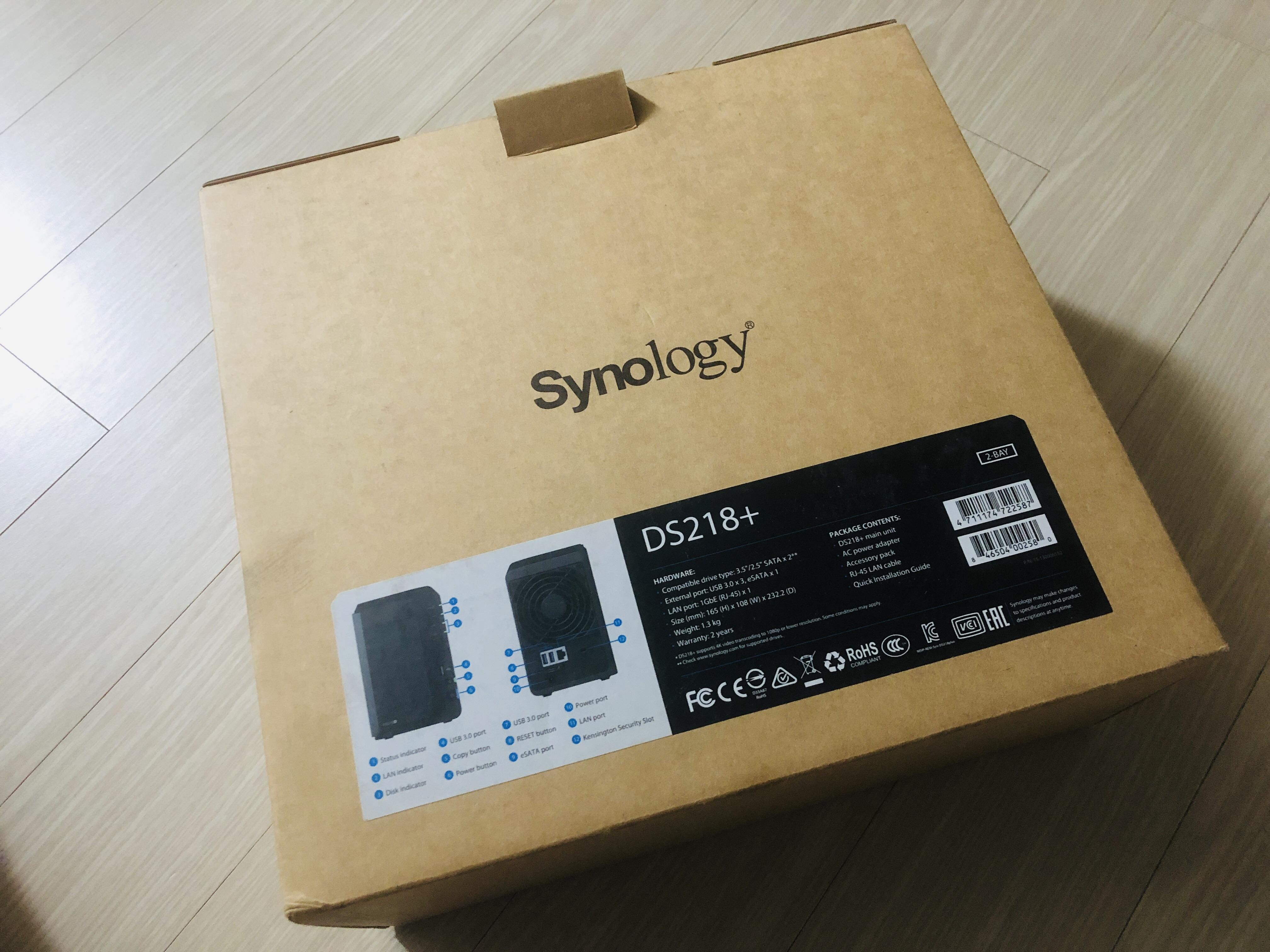  시놀로지 DS218+ 중고와 WD Red plus 10Tb 구입기