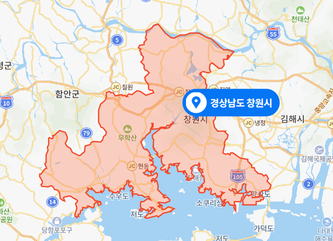  경남 창원 부산신항 물류센터 42톤 지게차 사고 (2021년 5월 23일)