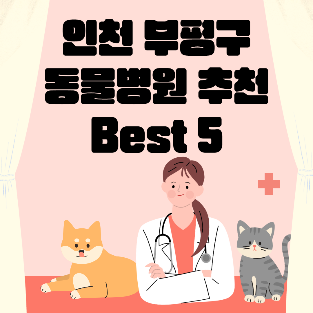 인천 부평구 동물병원 추천 Best 5 ㅣ24시간 동물병원ㅣ비용ㅣ반려동물 의료비 지원 50만원 블로그 썸내일 사진