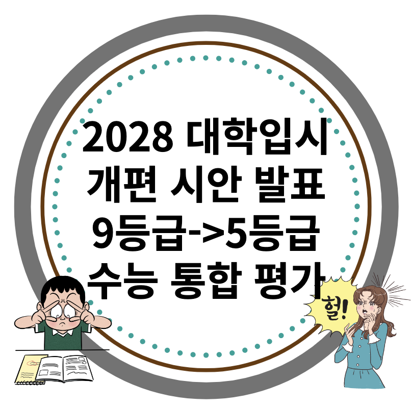 2028 대학입시 개편 시안 발표