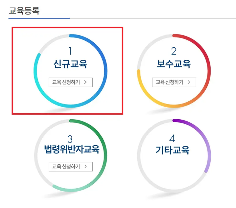 신규교육신청