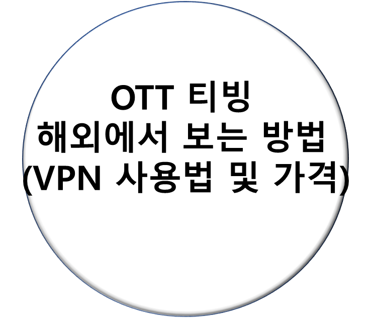 OTT 티빙 해외에서 보는 방법 (VPN 사용법 및 가격)