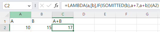 Lambda 함수식 - 선택적 매개 변수 지정