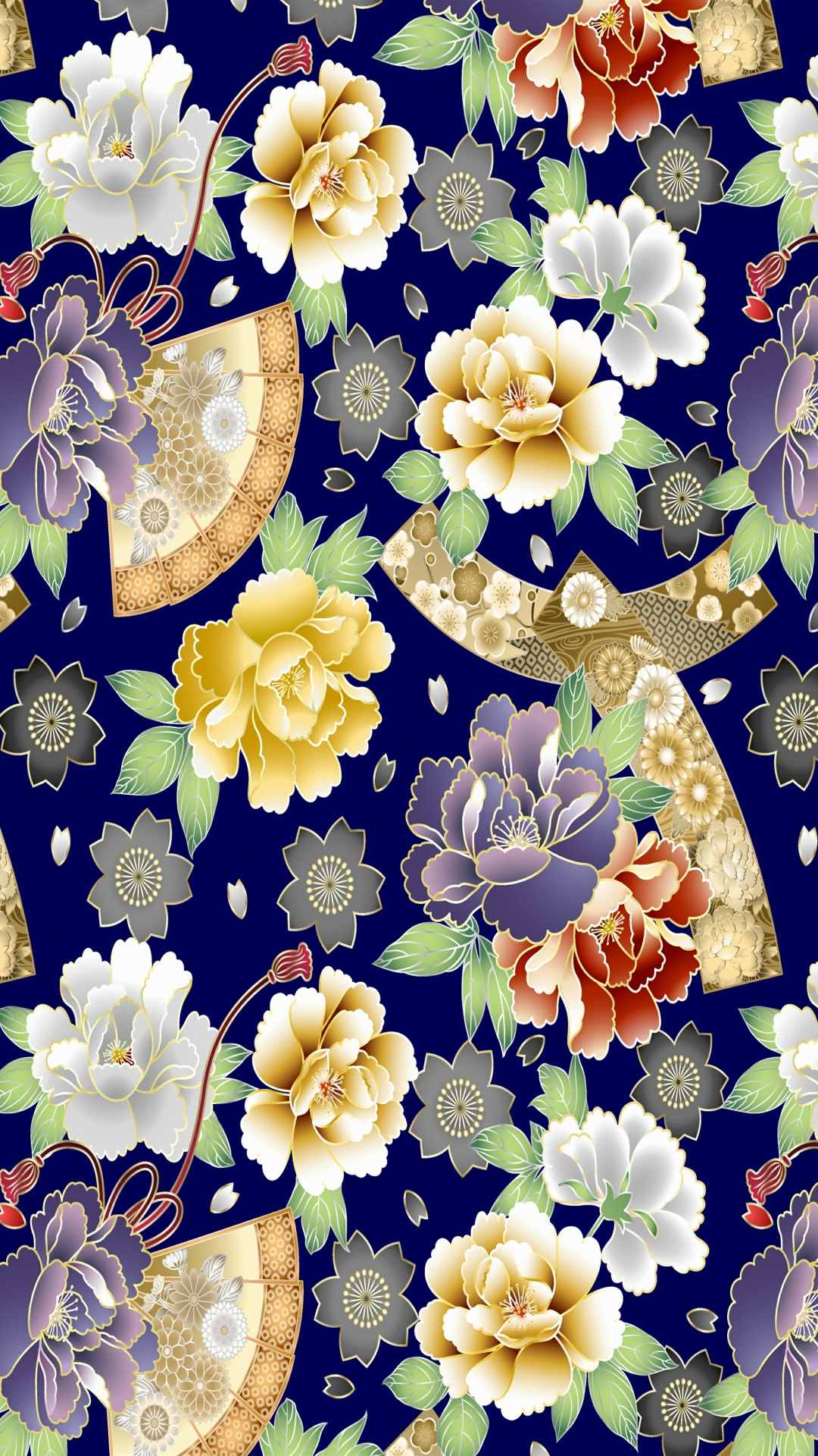 Flower pattern wallpaper